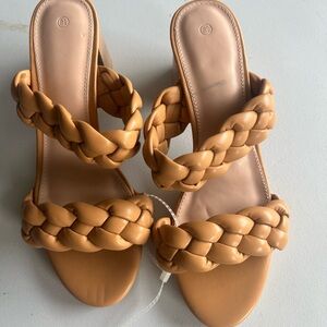 Braided Tan Women's Sandals